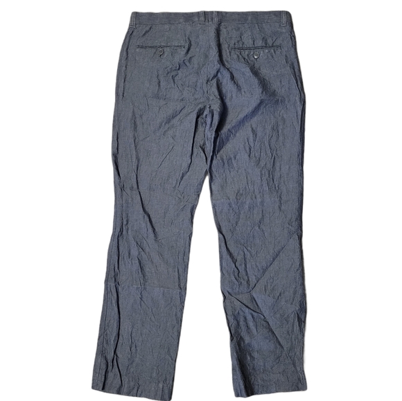 🍁3/$30 H & M Men's Linen Grey Pants Size 34 - Picture 2 of 10